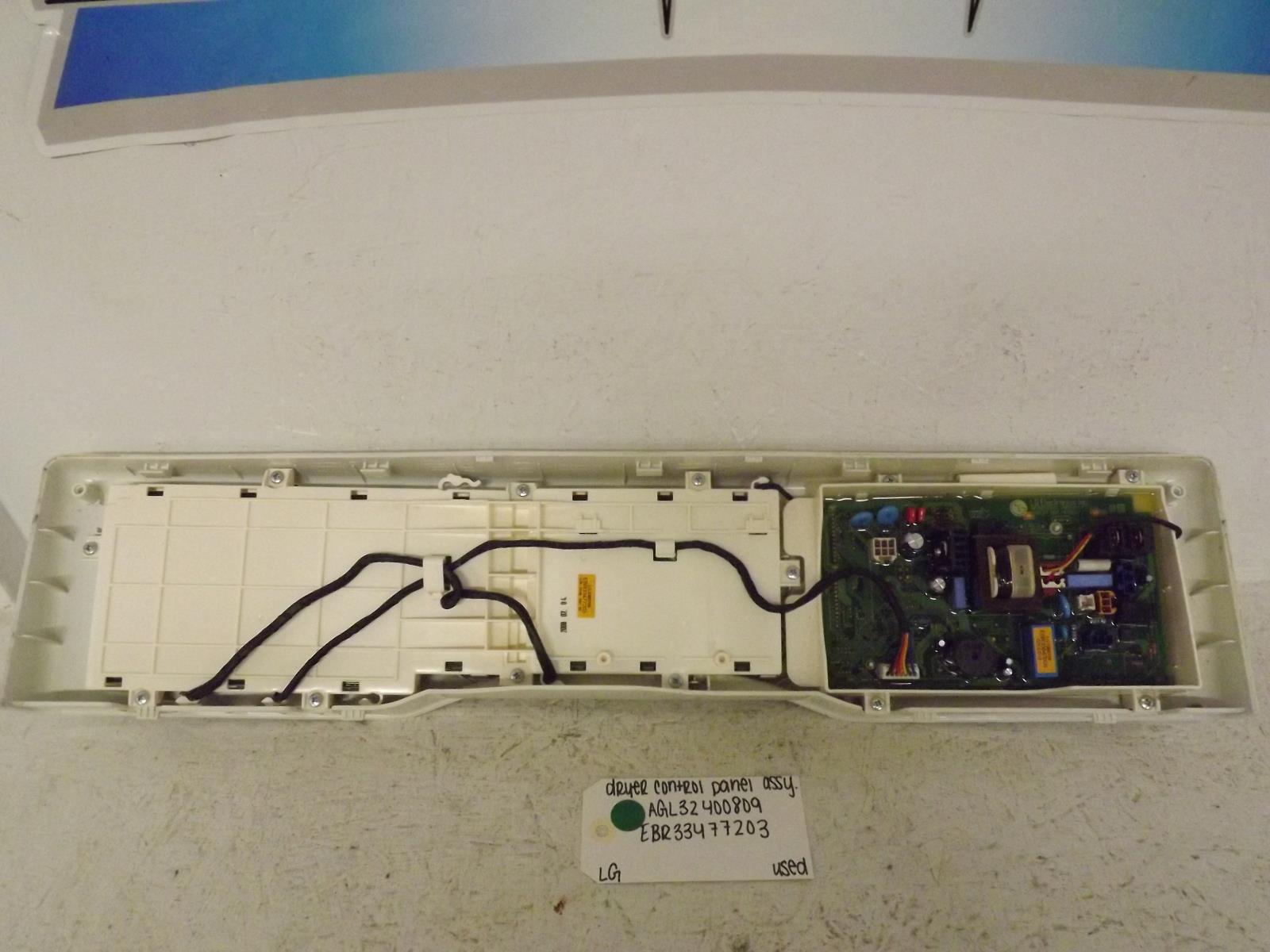 LG Dryer AGL32400809 EBR33477203 Control Panel Assembly Used LG Dryer AGL32400809 EBR33477203 Control Panel Assembly Used